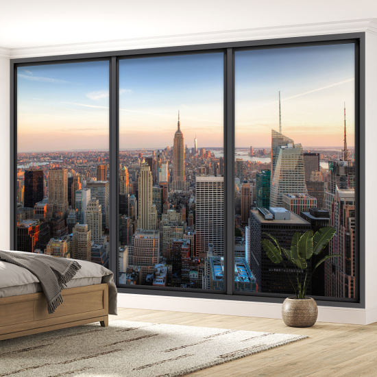 Papel pintado panorámico trampantojo - Nueva York