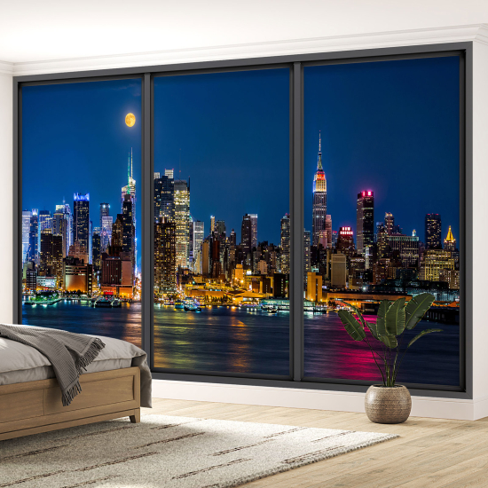 Papel pintado panorámico trampantojo - Nueva York