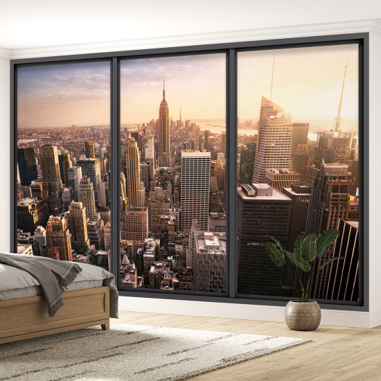 Papel pintado panorámico trampantojo - Nueva York