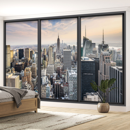Papel pintado panorámico trampantojo - Nueva York