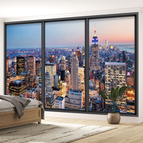 Papel pintado panorámico trampantojo - Nueva York