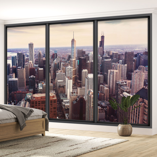 Papel pintado panorámico trampantojo - Nueva York