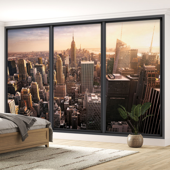 Papel pintado panorámico trampantojo - Nueva York