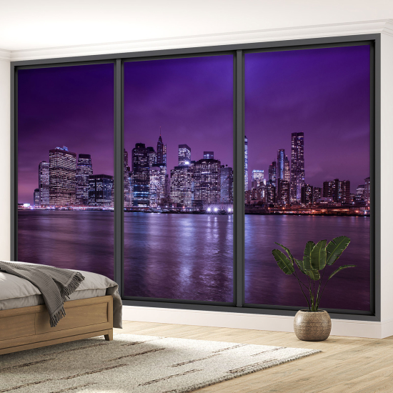 Papel pintado panorámico trampantojo - Nueva York
