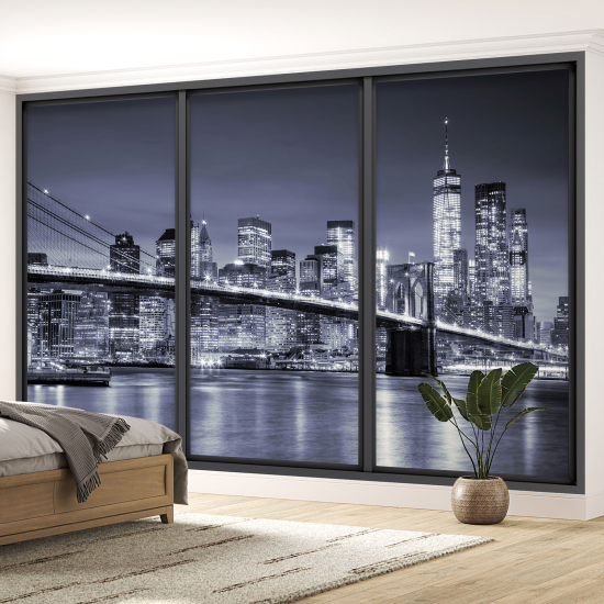 Papel pintado panorámico trampantojo - Nueva York