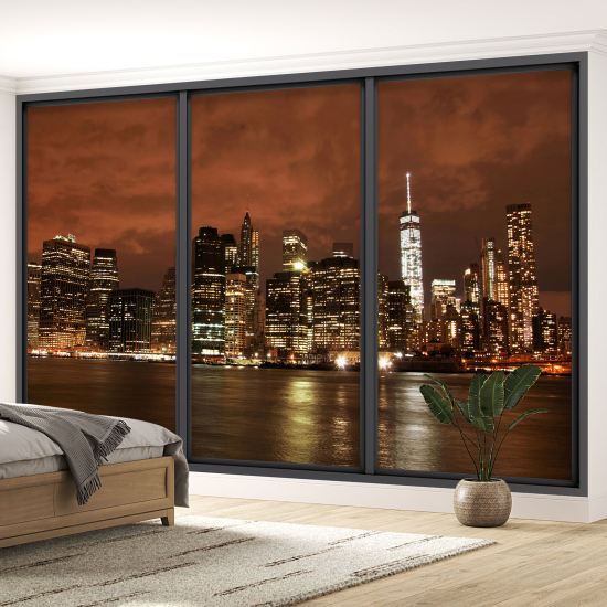 Papel pintado panorámico trampantojo - Nueva York