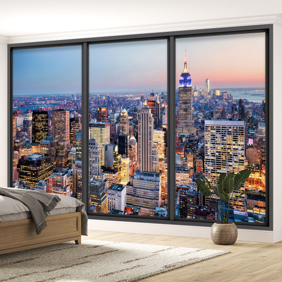 Papel pintado panorámico trampantojo - Nueva York