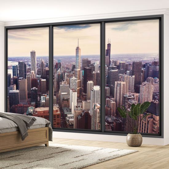 Papel pintado panorámico trampantojo - Nueva York