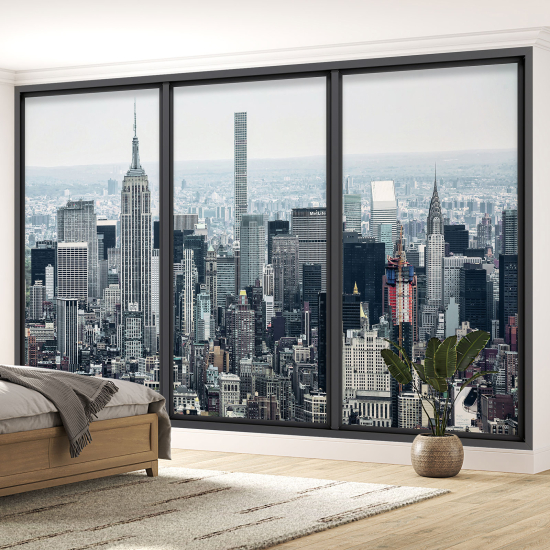 Papel pintado panorámico trampantojo - Nueva York