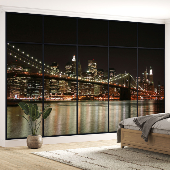 Papel pintado panorámico trampantojo - Nueva York