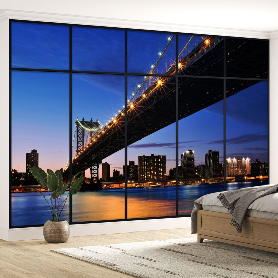 Papel pintado panorámico trampantojo - Nueva York