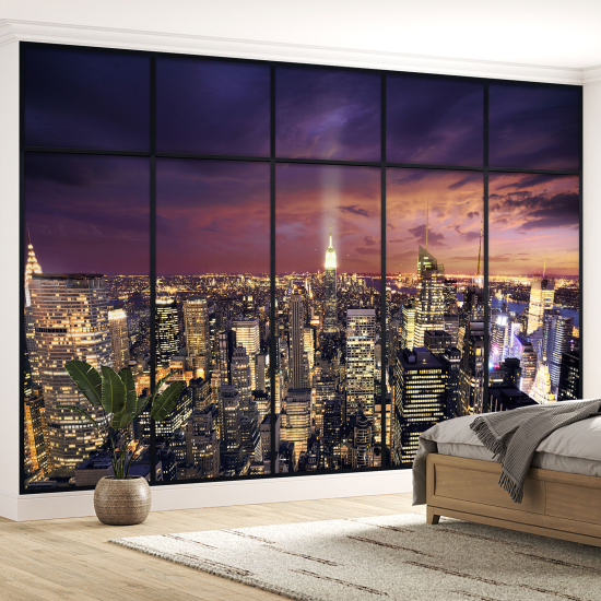 Papel pintado panorámico trampantojo - Nueva York