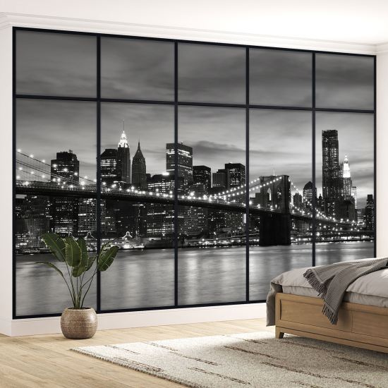 Papel pintado panorámico trampantojo - Nueva York