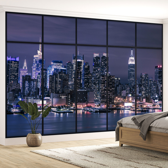 Papel pintado panorámico trampantojo - Nueva York