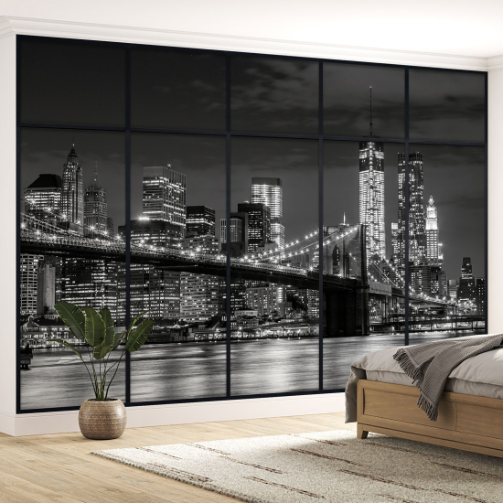 Papel pintado panorámico trampantojo - Nueva York