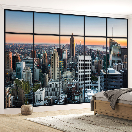 Papel pintado panorámico trampantojo - Nueva York
