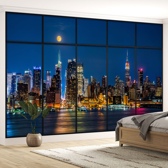 Papel pintado panorámico trampantojo - Nueva York