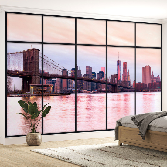 Papel pintado panorámico trampantojo - Nueva York