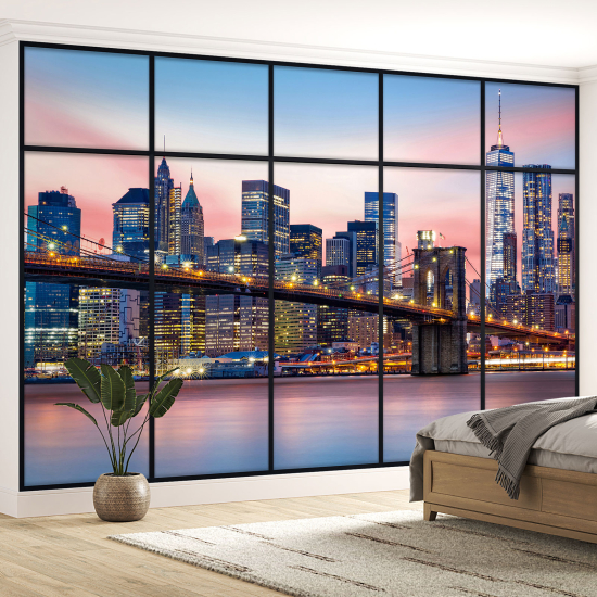 Papel pintado panorámico trampantojo - Nueva York