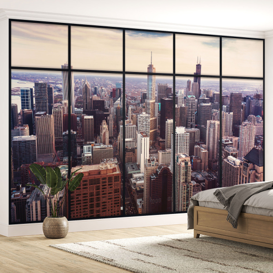 Papel pintado panorámico trampantojo - Nueva York