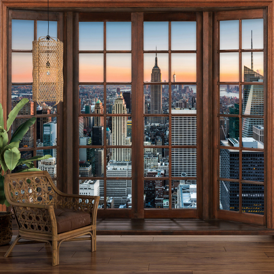 Papel pintado panorámico trampantojo - Nueva York