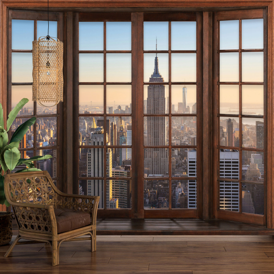 Papel pintado panorámico trampantojo - Nueva York