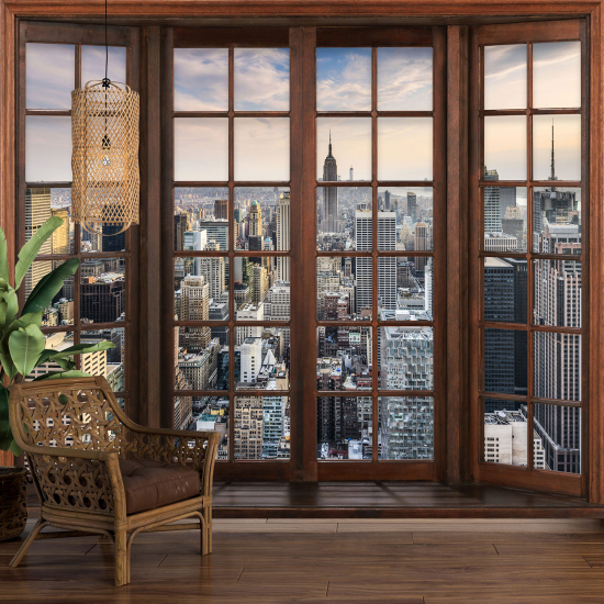 Papel pintado panorámico trampantojo - Nueva York