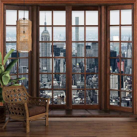 Papel pintado panorámico trampantojo - Nueva York
