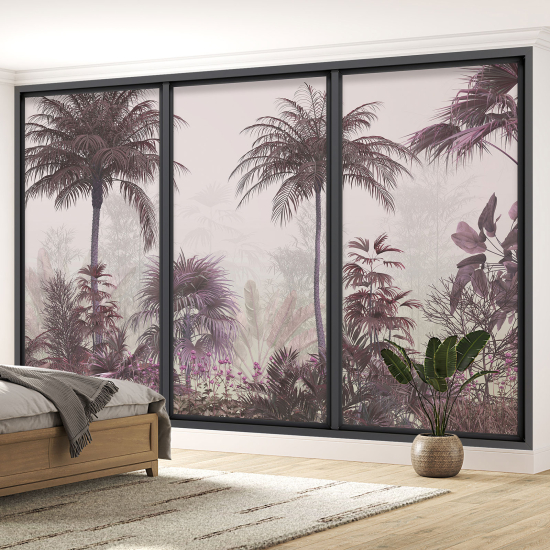 Papel pintado panorámico trampantojo - Selva tropical