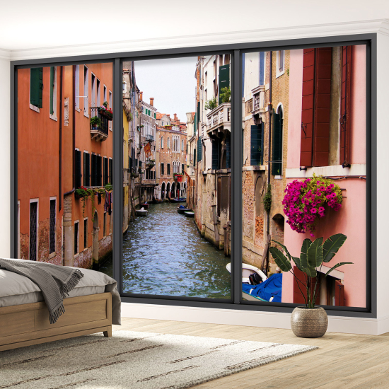 Papel pintado panorámico trampantojo - Venecia