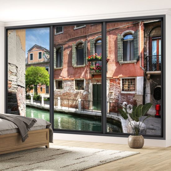 Papel pintado panorámico trampantojo - Venecia