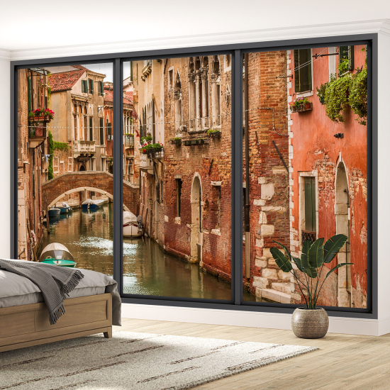 Papel pintado panorámico trampantojo - Venecia