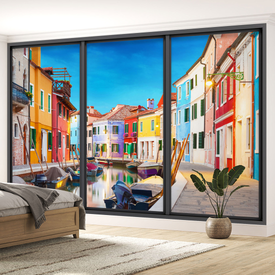 Papel pintado panorámico trampantojo - Venecia
