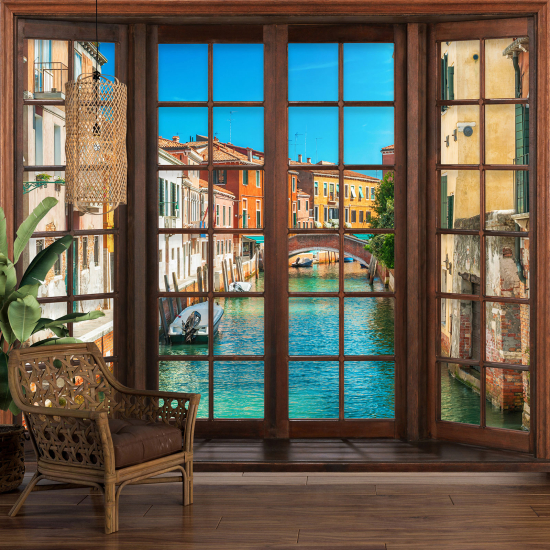 Papel pintado panorámico trampantojo - Venecia