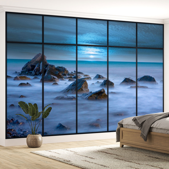 Papel pintado panorámico trampantojo - Vista al mar