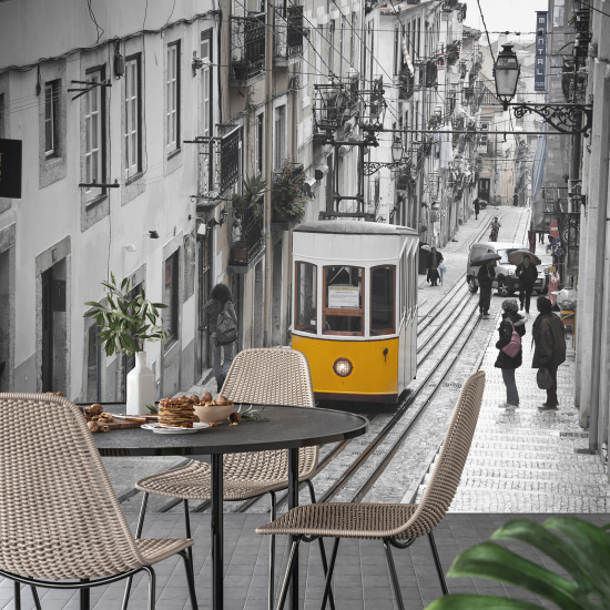 Papel pintado panorámico - Tranvía Lisboa