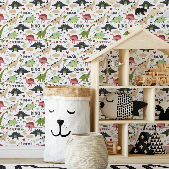 Papel pintado para niños - infantil - Dinosaurios