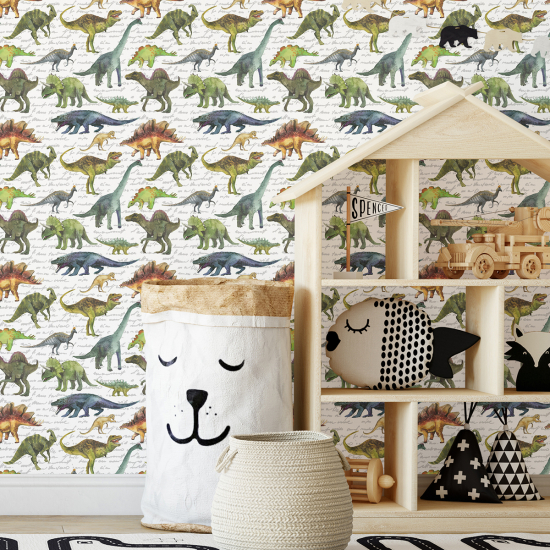 Papel pintado para niños - infantil - Dinosaurios