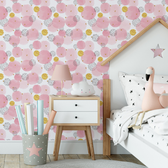 Papel pintado para niños - infantil - Diseños Redondos