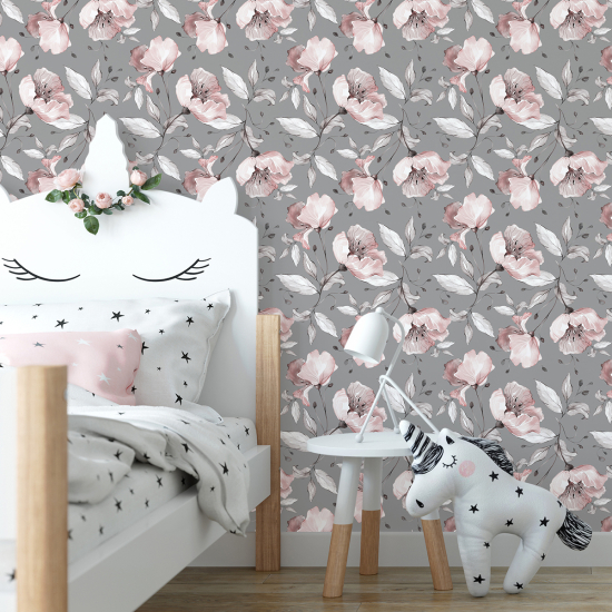 Papel pintado para niños - infantil - Flora