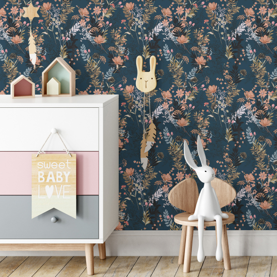 Papel pintado para niños - infantil - Floral