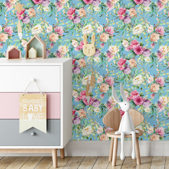 Papel pintado para niños - infantil - Floral