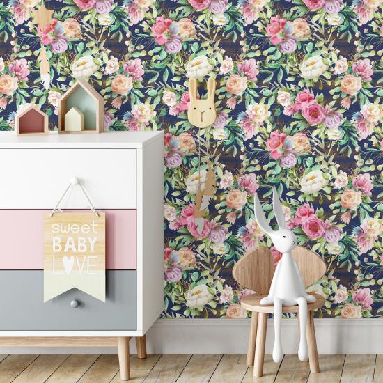 Papel pintado para niños - infantil - Floral