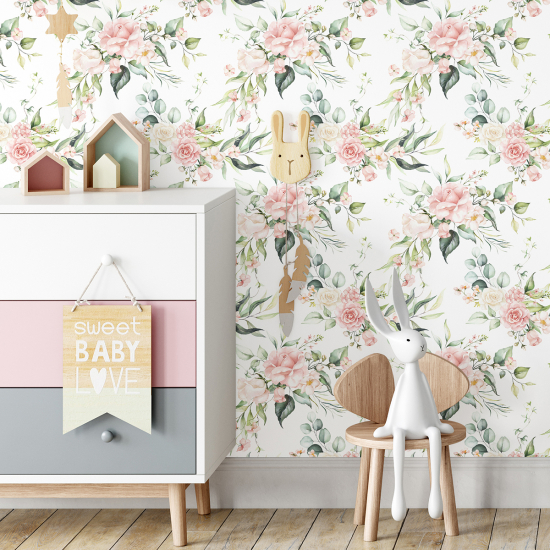 Papel pintado para niños - infantil - Floral