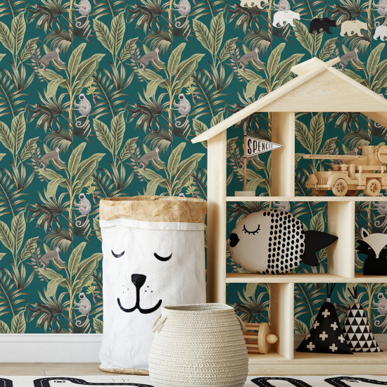 Papel pintado para niños - infantil - Jungla