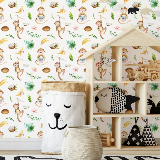 Papel pintado para niños - infantil - Jungla