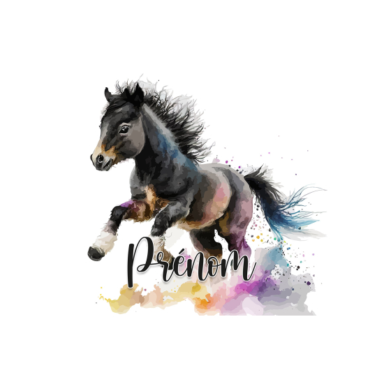 Papel pintado para niños - infantil panorámico con nombre personalizado - Poulin