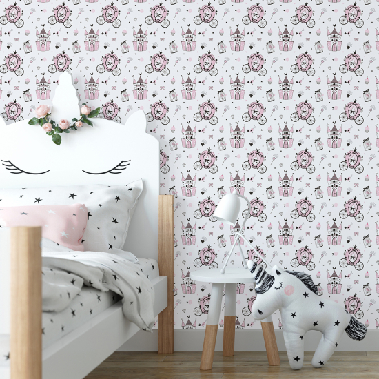 Papel pintado para niños - infantil - Princesas