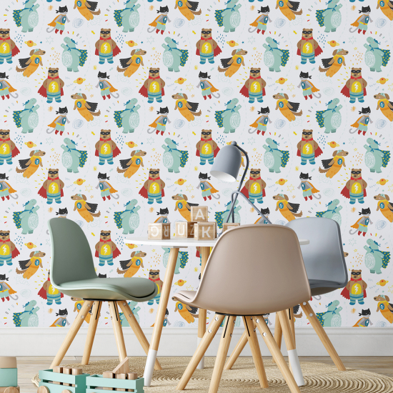 Papel pintado para niños - infantil - Superhéroe