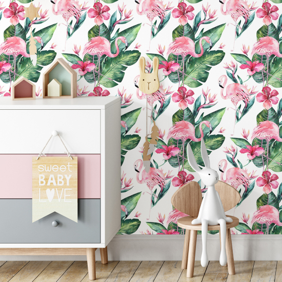 Papel pintado para niños - infantil - Tropical